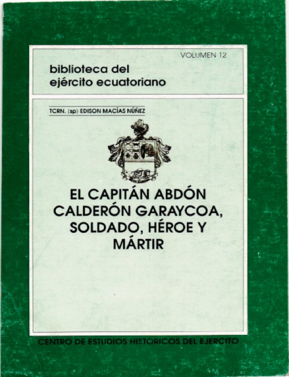 El Capitán Abdón Calderón